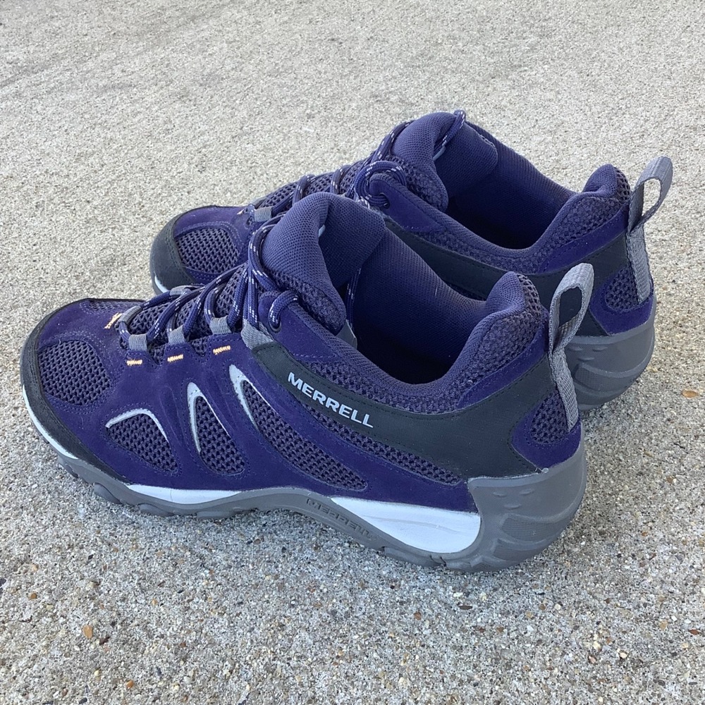 Merrell Alverstone Womens Hiking Shoes Purple Suede Mesh‎ Low Top J037616 9.5